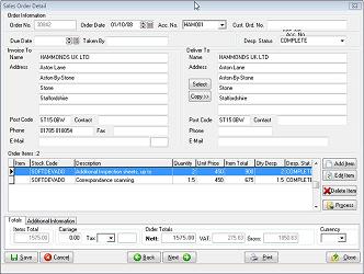 Sales Order Processing Software
